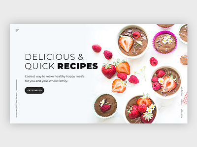 Food Recipe Website ceffectz dashboard design food app minimal recipe app ui uiux ux web webdesign