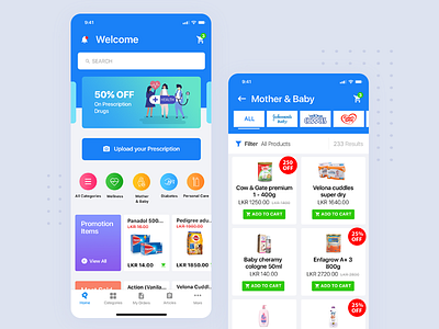 Pharmacy App app ceffectz design ios minimal mobile pharmacy ui uiux ux