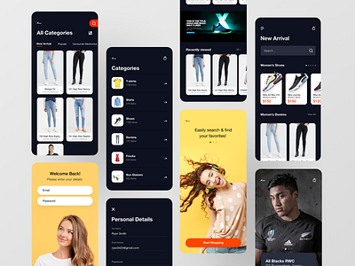 More Shop - Dark Theme UI Kit