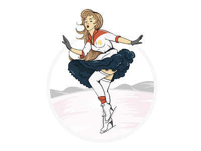 Figure skating figure girl skating sport