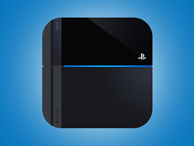 Playstation App PS4 Icon app application blue console flat gaming ipad iphone playstation playstation 4 ps4
