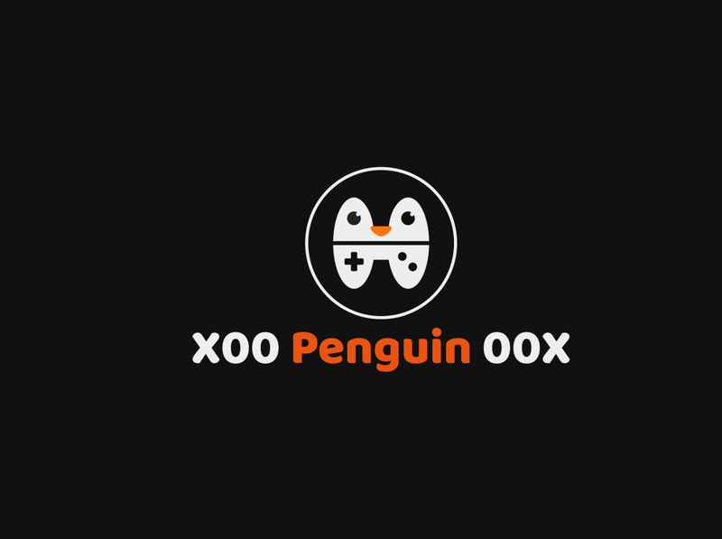 Logo Design for X00 Penguin 00X black cartoon cartoon character character characterdesign flat gamepad gaming gaminglogo icon illustration logo logo design logotype penguin round logo vector
