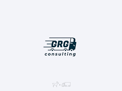 Logo design for GRG consulting blue branding design goat graphic design icon illustration logistic logo logo design logotype speed transfer transport transportation