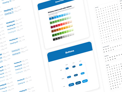 Design System branding clean cmponents colorpalate designsystem development icon kit landingpage library menu navigation productdesign styleguide table typography ui user website