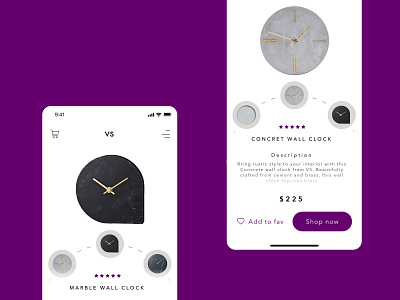 Concept for store with clocks in PWA technology