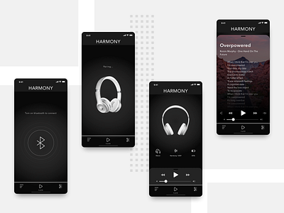 Headphones application by Agnieszka Janich on Dribbble