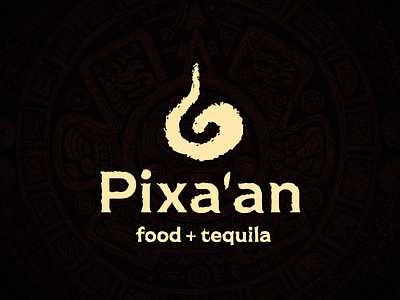 Pixa'an - Logo for restaurant inspired by the Mayan culture