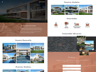Luxury Residence Website Template flat icons luxury template ui ux web web design