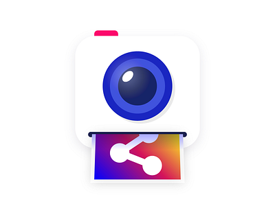 App Icon for a Photo Driven App app design icon photo picture share
