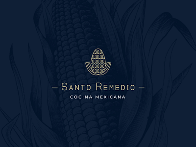 Santo Remedio - Identity Proposal brand corn design identity logo maiz mexican food mexico restaurant
