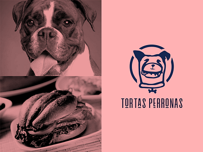 Tortas Perronas Logo badge badge logo food truck mexican restaurant punk retro sandwiches tortas