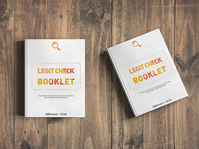 Cover Design - Legit Check Booklet book book design booklet cover cover design design hardcover paper