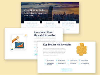 👔 Corporate Website asset management banking industry company user interface corporate website desktop prototype established company finance industry official site user experience user interface ux ui web design