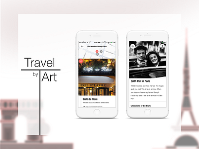 Travel by Art mobile app art travel travel app