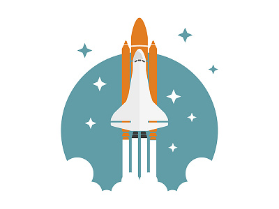 SpaceShuttle illsutrator illustration nasa rocket shuttle space shuttle vector