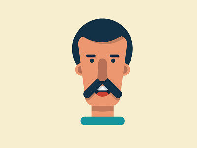 Mr. SVOBODA character colors face flatdesign illustration illustrator vector