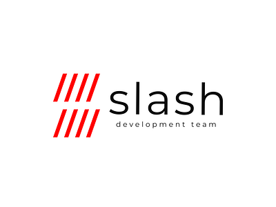 Concept development team logo "8 slash"