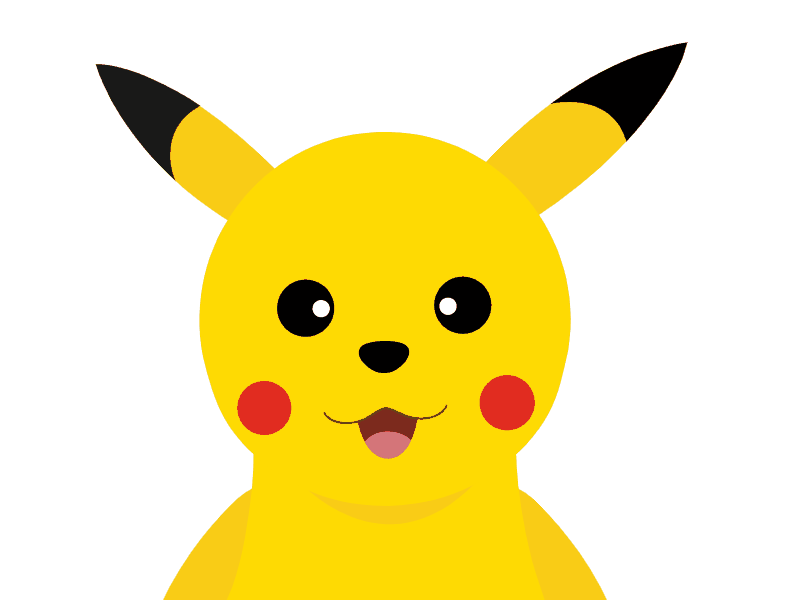 Pikachu Face Animation animation greensock javascript lightning pikachu pokemon
