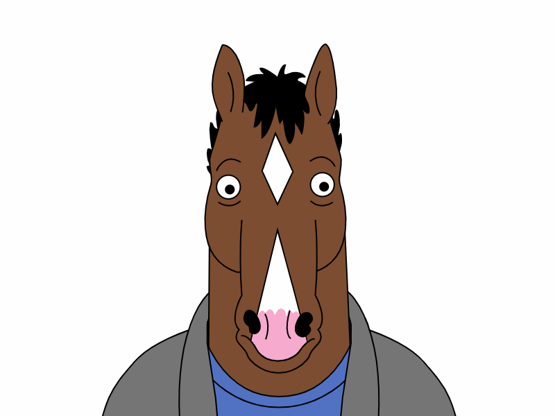 Bojack Horseman Face Animation 2d animation bojack horseman greensock interactive javascript