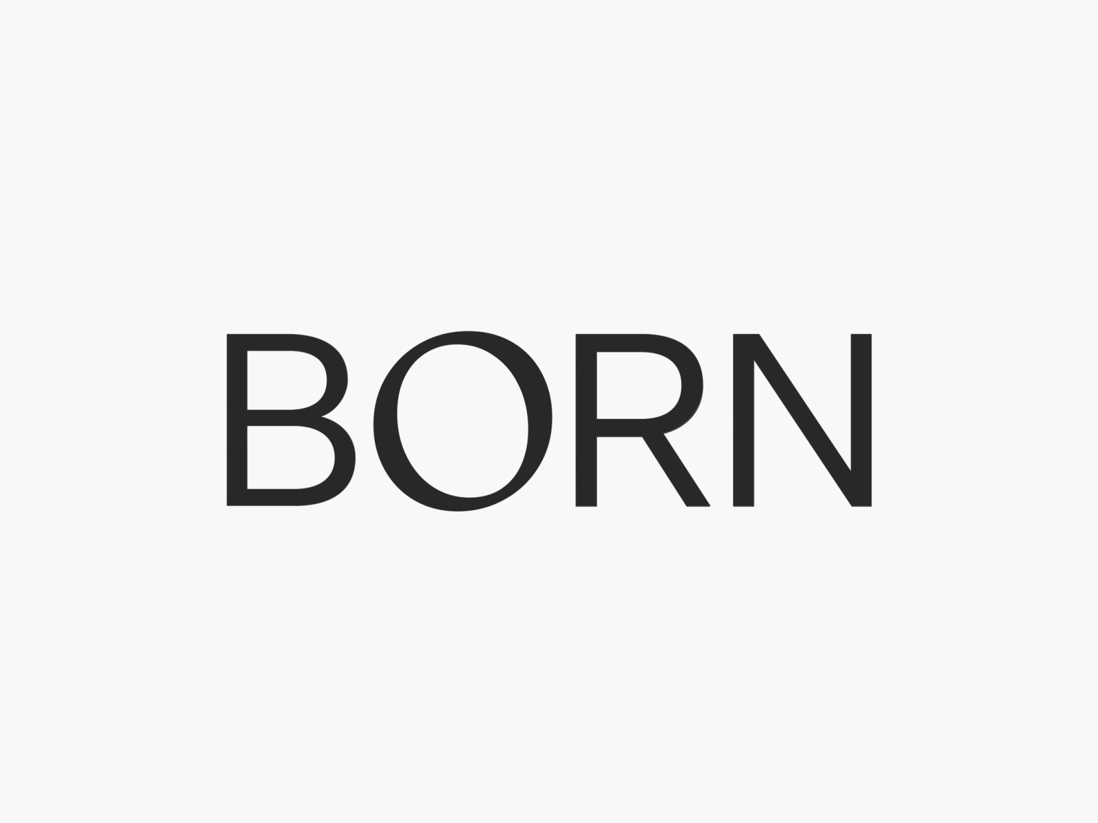logo animation for Born.com