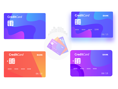 Credit Cards bank banking corporate creditcard design design app icon illustration ui