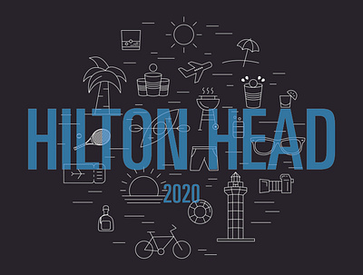 Hilton Head Shirt hilton head icons illustration shirt