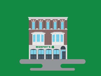 Murphy's Pub Marquette University building building illustration illustration vector