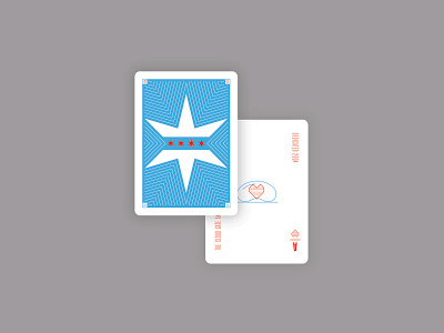Chicago Cards - Back option 2 cards chicago illustration playing cards poker vector