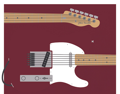 Fender Telecaster fender guitar illustration ipad illustration telecaster vector