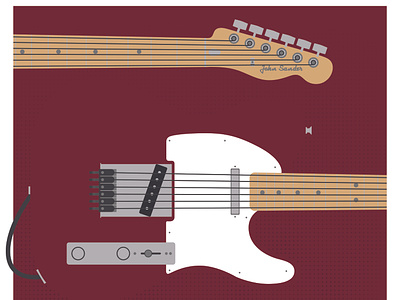 Fender Telecaster fender guitar illustration ipad illustration telecaster vector