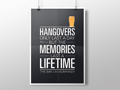 TBON Quote Poster bar beer quote typography