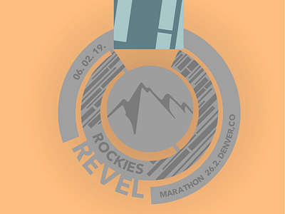 Revel Rockies Marathon illustration marathon running vecternator vector vectorart