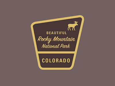 Rocky Mountain National Park pin rocky mountain national park vector