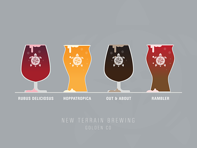 New Terrain Beer brewery new terrain vector