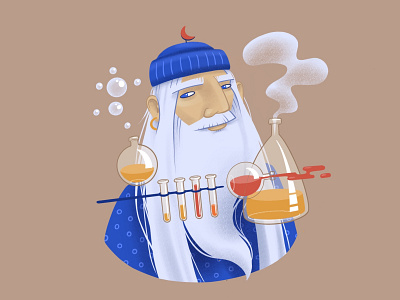 Alchemist 2d alchemist art character illustration men old