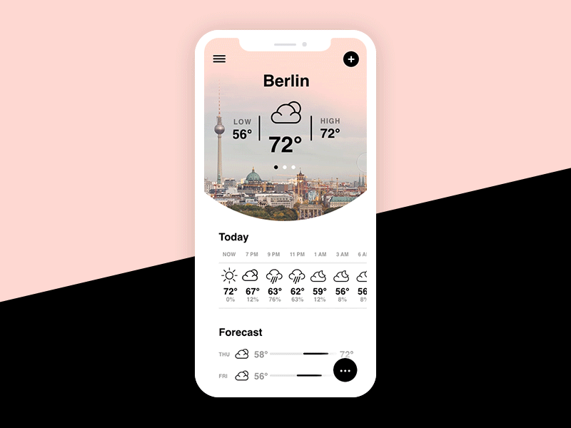 Weather app redesign