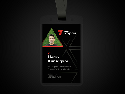 7Span ID Card 7span brand elements card holder clean id id card id card mockup id design identity card logo name card office id card photography id card stationery design team