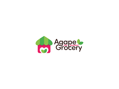 Agape Grocery 7span branding design identity logo