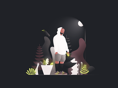 Hood Opera character forest illustration nature person raven