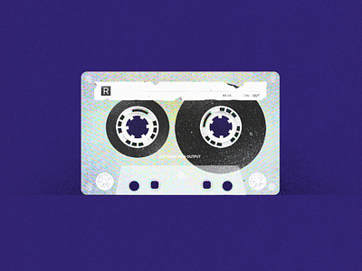 Noise Cassette cassette cassette tape illustration music retro sound
