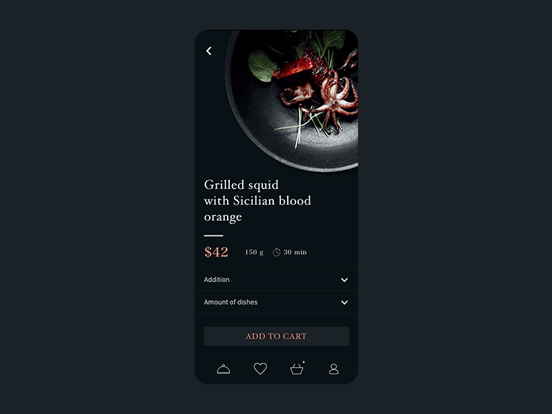 Restaurant UI Concept