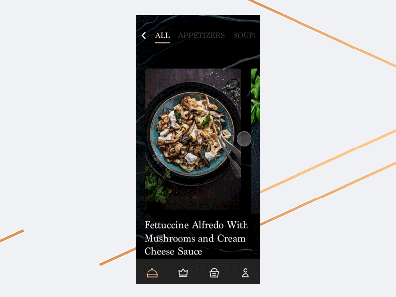 Restaurant Mobile Interactions design mobile app mobile design restaurant restaurant app ui ux