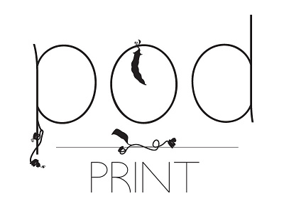 Pod Print Logo branding logo print