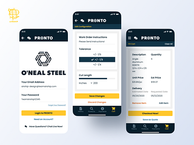 O'Neal Steel Mobile App