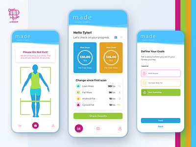 Made Health & Fitness - Mobile App airship app app design application design design mobile app react native ui user experience ux