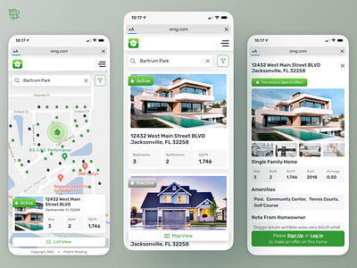 Off Market Group Mobile airship buying house design housing real estate real estate purchase ui ux