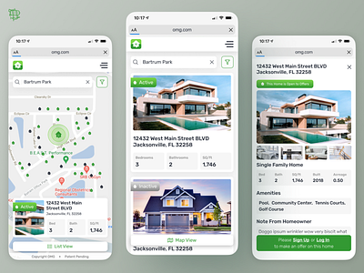 Off Market Group Mobile airship buying house design housing real estate real estate purchase ui ux