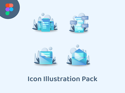 Icon Illustration Pack illustration mobile app ui kits