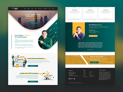 MichaelQuinn Website Redesign design figma portfolio redesign seo sketchapp ui ux website design