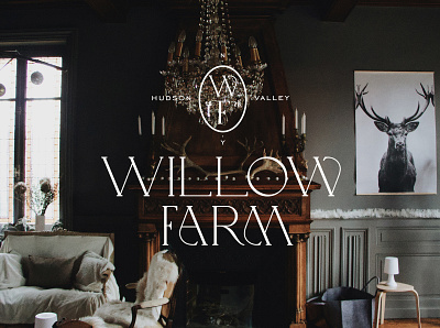 Willow Farm brand branding design logo typography